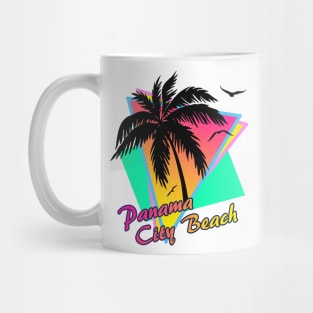 Panama City Beach Cool 80s Sunset Mug